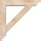 Ekena Millwork Traditional Traditional Smooth Bracket w/ Offset Brace, Douglas Fir, 5 1/2"W x 26"D x 26"H BKT0604X26X26TRA01SDF - alternate 4